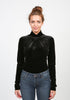 Luxe Velvet Bodysuit - Black